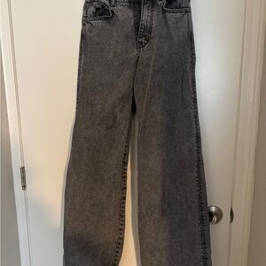 Zara Gray Flare & Wide Leg Jeans